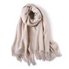 100 Pure Wool Scarves Women's Winter High-end Cashmere Oversized Shawl Gift