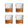 4 Styles 4pcs Clear Crystal Whisky Glasses Set Rocks Wine Glasses Glassware for Cocktail Scotch Bourbon Gin Brandy Rum Drinks