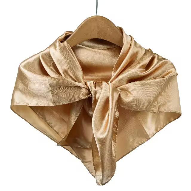 Color Dingcloth 91 * 91cm Square Scarf Women's Simple Fashion Silk Scarf Thin Outer Shawl Decorative Silk Scarf