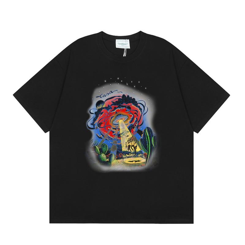 Streetwear Graphic T-Shirt Men Women Loose Fit Short Sleeve Cotton Tee