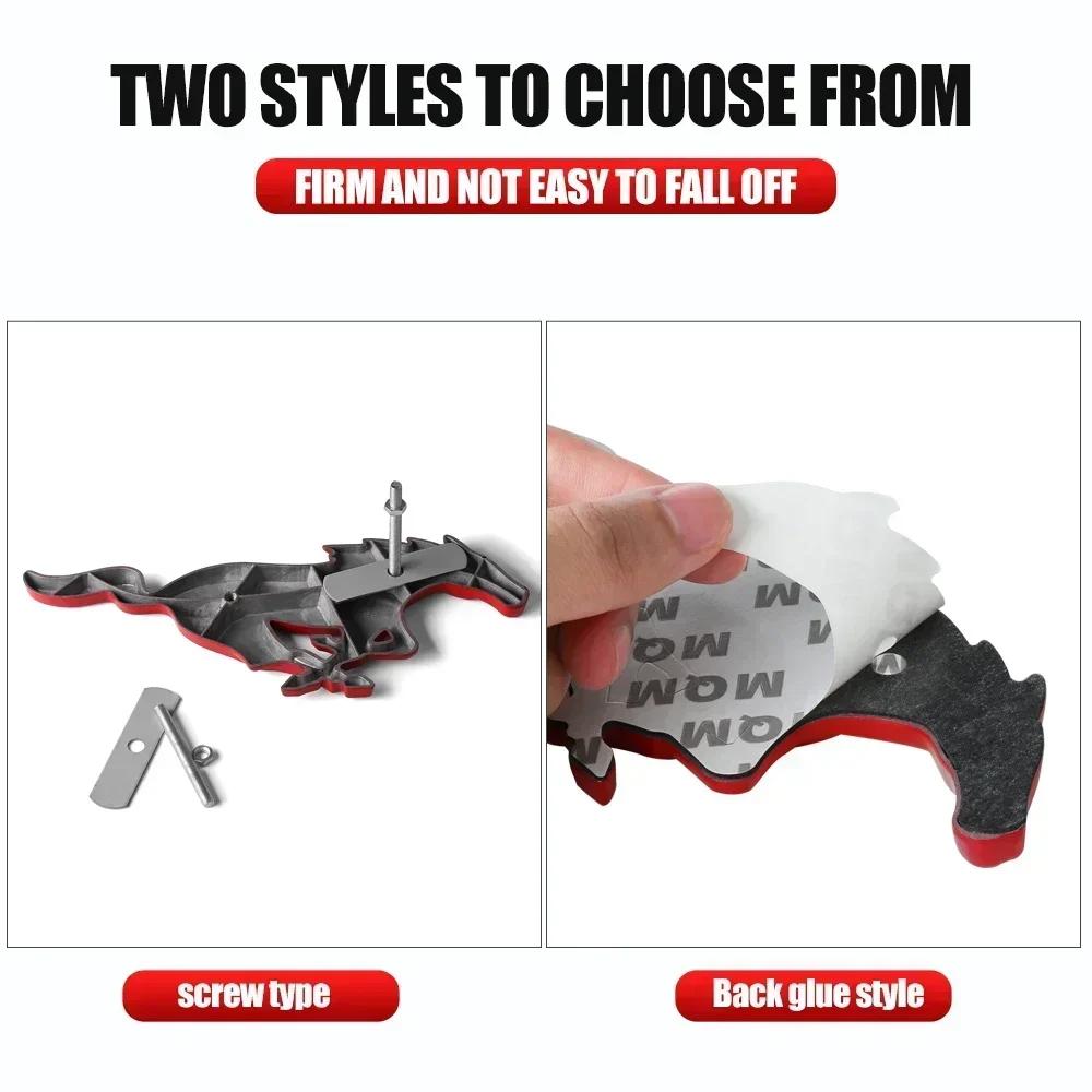 Car Sticker 2026 Ford 2025 Hot 3D Metal Styling Car Front Grill Badge Sticker Decal for Ford Focus Mustang 2 3 4 MK2 MK3 MK5 Fie