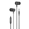 Wired Headphones, In-Ear Foneng Ep200, Mini Jack (Black)