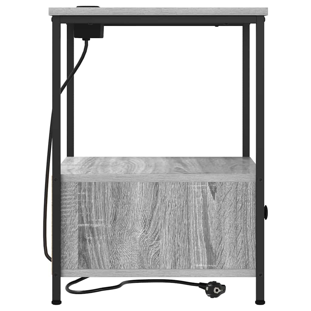 Nightstand Grey Sonoma 42 x 41 x 56 cm Particleboard