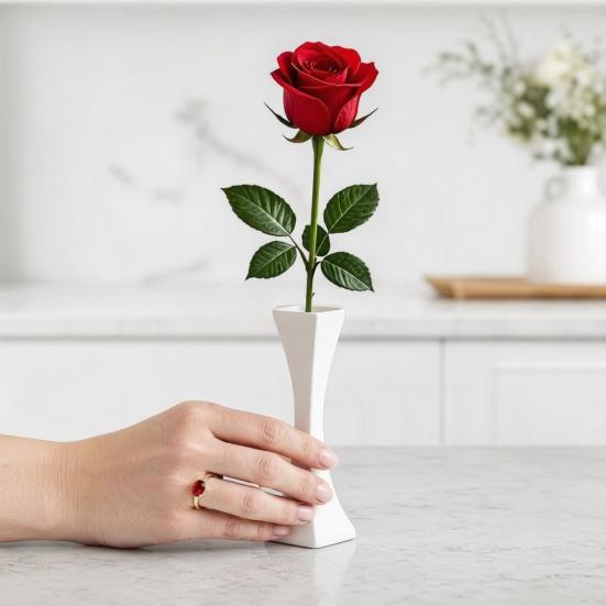 3D-печатная ваза, гладкая поверхность без заусенцев, ваза из ПЛА, современная форма песочных часов, настольное украшение для обеденного стола, декорация гостиной