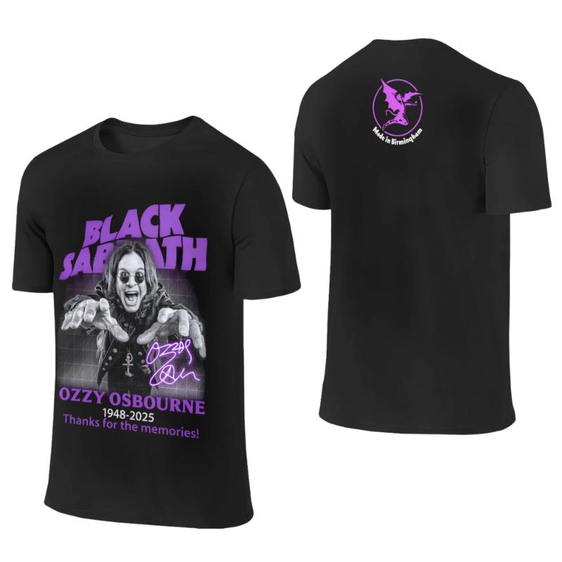 Винтажные футболки Black Sabbath и Ozzy Osbourne Back To The Beginning для мужчин, хлопковые футболки с круглым вырезом, футболки, топы