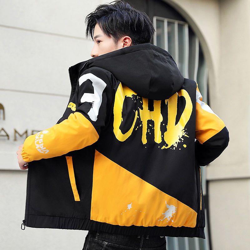 Winter Men's Fleece and Thickened Warm Jacket Fashionable Windbreaker