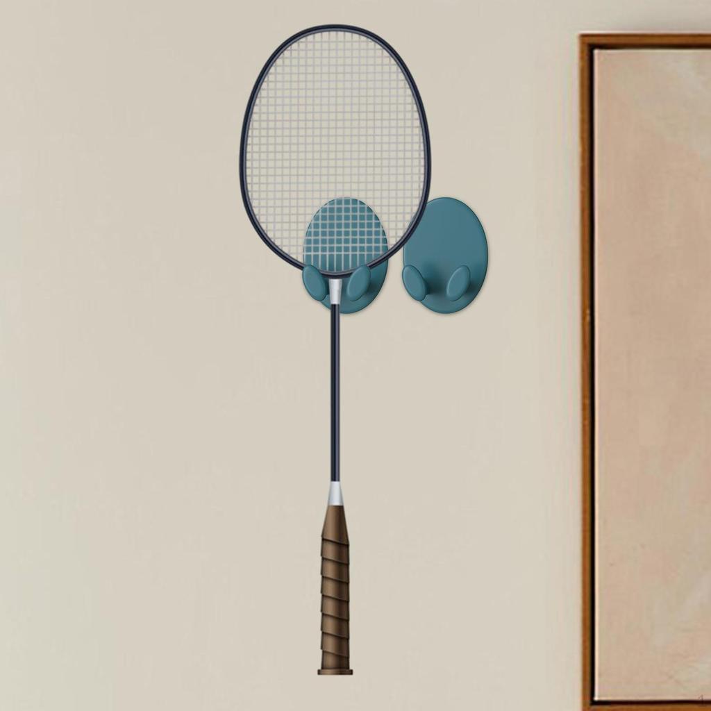 Крючок для бадминтонной ракетки, состоящий из 2 частей, настенные стойки, легко устанавливаются.