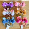 2PCS New Cute Plush Rabbit Princess Headwear Kids Elastic Hair Bands Children Ropes Girls Accessories Baby Headdress