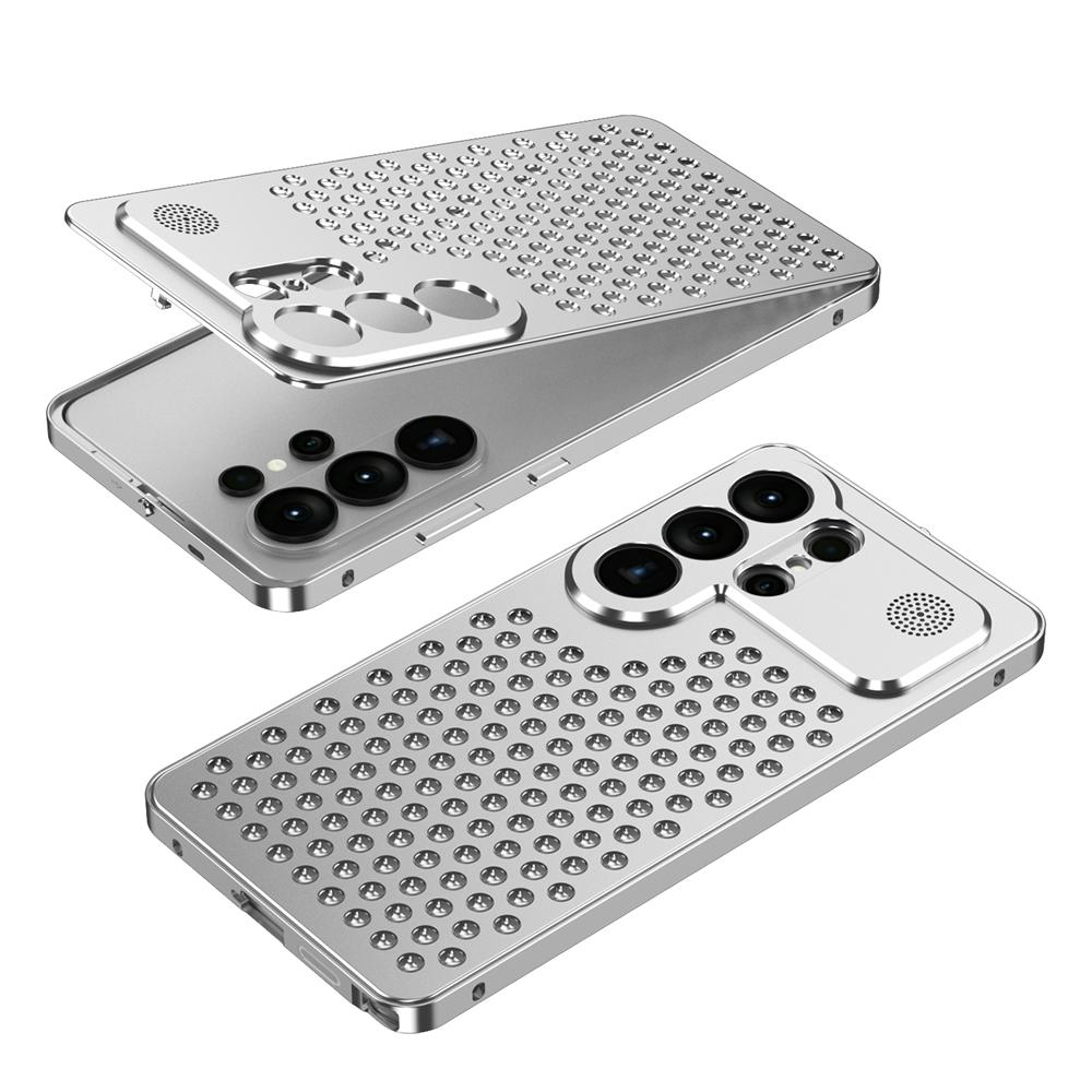 Алюминиевый чехол-радиатор с ароматом и полым дизайном для Samsung S23 S24 S25 S26 Ultra, ударопрочный чехол с защитой объектива