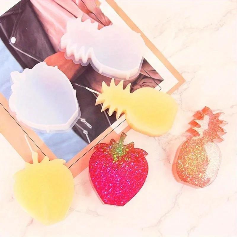 Формы для свечей в форме фруктов, силиконовые формы для яблок, груш, клубники, смолы, гипса, свечей, мыла, воска, украшения для дома