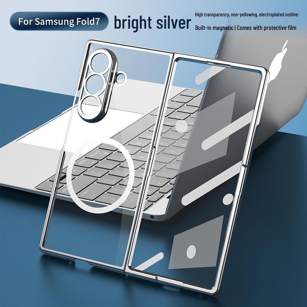 Samsung Z Fold7 Case: High-Transparency, Anti-Drop, Magnetic Film-Integrated Protective Cover