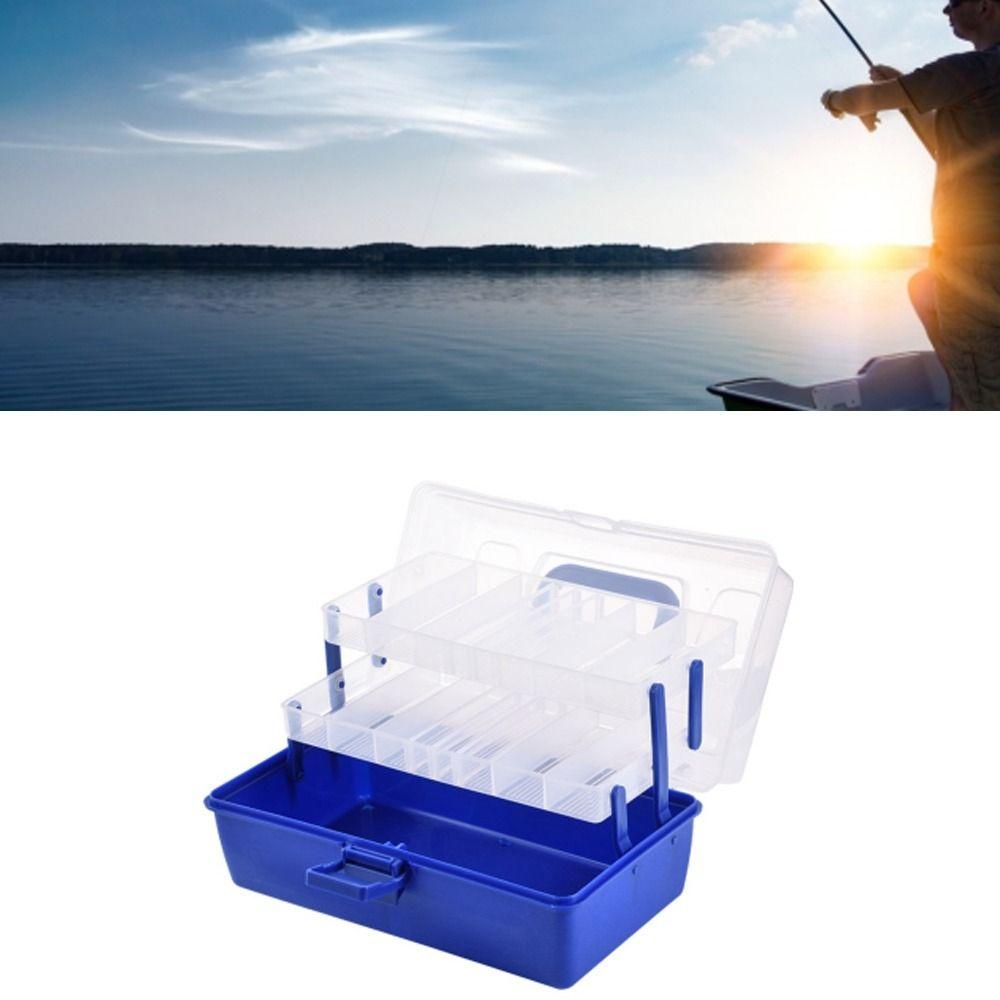 3 Layers Fishing Tackle Storage Box ABS PP Fishing Accessory Box Fishing Tackle Box Sea Fishing
