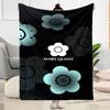 Flower Power Fashion Flannel Blanket-Soft and Suitable for Sofas,Beds,Offices,Travel,All Seasons,Great Gift for Holidays and Birthdays.