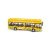 Alloy Car 15Cm Bus Model Diecast Double-Decker Pull Back Vehicle Children's Toy Car Bus Toy Car for Boys Girls Birthday Gifts