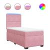 Maison Exclusive - Sommier à lattes de lit avec matelas Rose 90x200 cm Velours