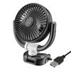 Car Fan 360° Adjustable 2 Head Air Fan Automotive Electric Fan USB/12V/24V Fan 3 Speeds Headrest Ventilation Fan Car Silent Fan