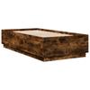 Bed Frame Smoked Oak 75x190 cm Engineered Wood
