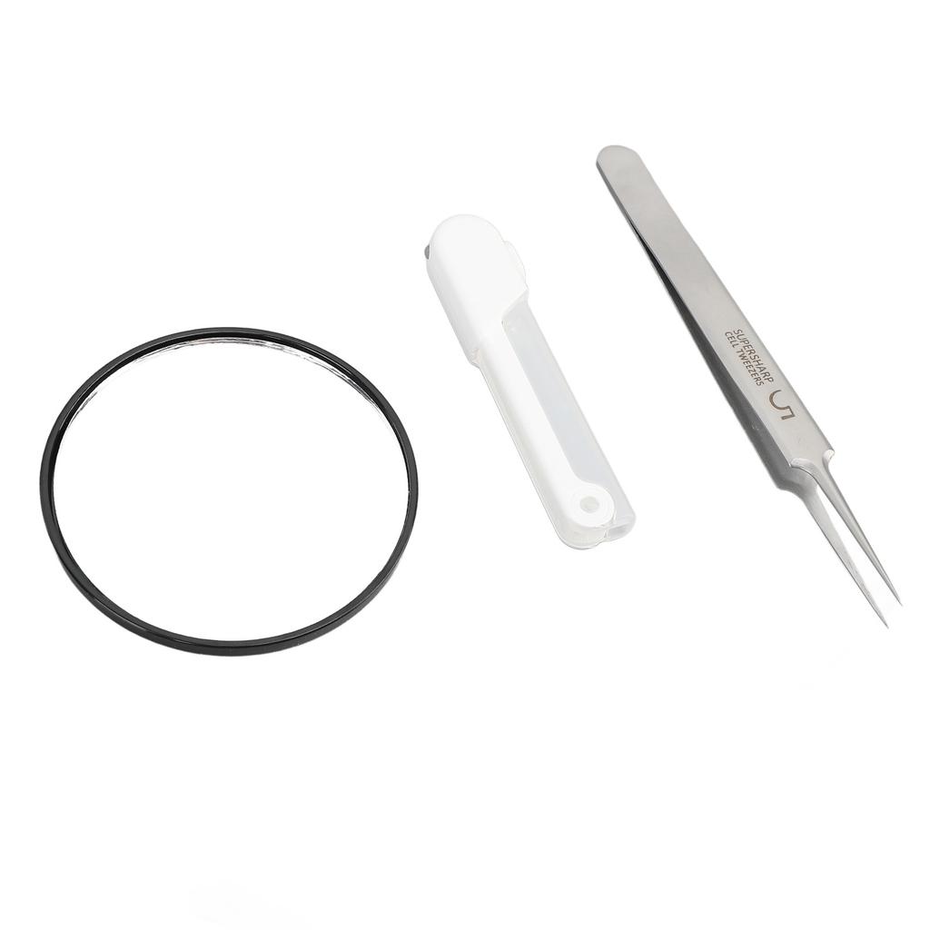 Пинцет для удаления черных точек со светодиодной подсветкой 5-кратное зеркало Острые инструменты для точного выдавливания и удаления Нержавеющая сталь Черные точки