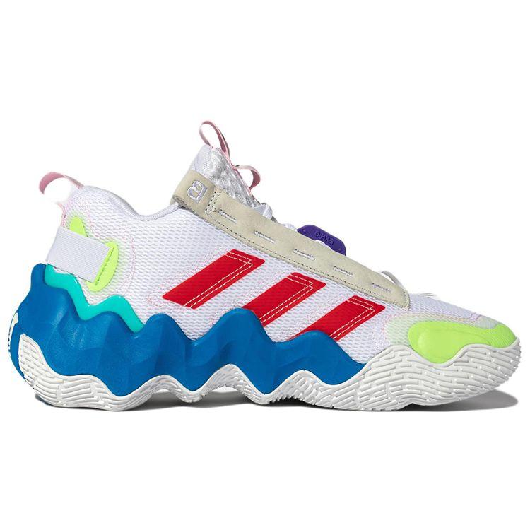 adidas Экспонат B Бело-Синие Мужские Кроссовки Rush Cloud-White Ярко-Красный GZ9552