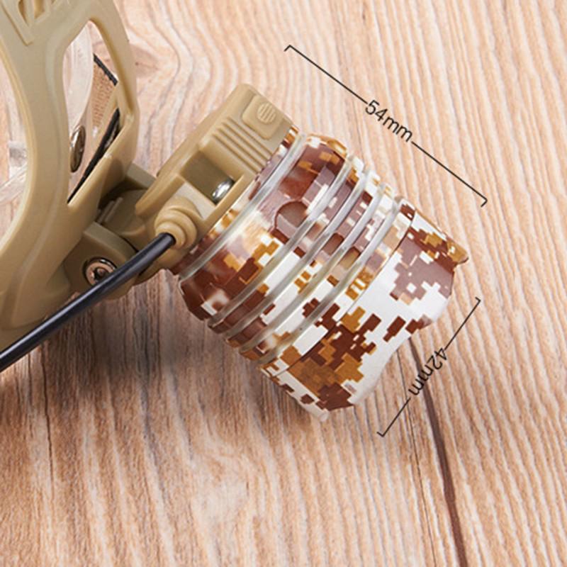 1200 люмен светодиодный налобный фонарь камуфляжный налобный фонарь для кемпинга налобный фонарь с зарядным устройством