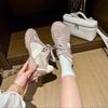 Thick-soled Inner Height-increasing Women's Shoes Ballet Style Moral Training Shoes Women's 2025 New Spring and Summer Casual Sports Shoes Forres