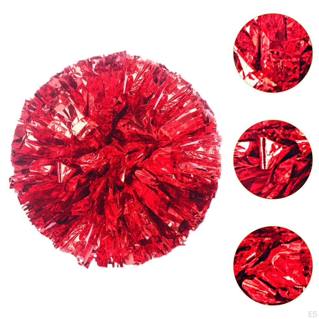 Pompoms Flower Ball with Finger Holes Professional Portable Chee Squad for Dance Sports