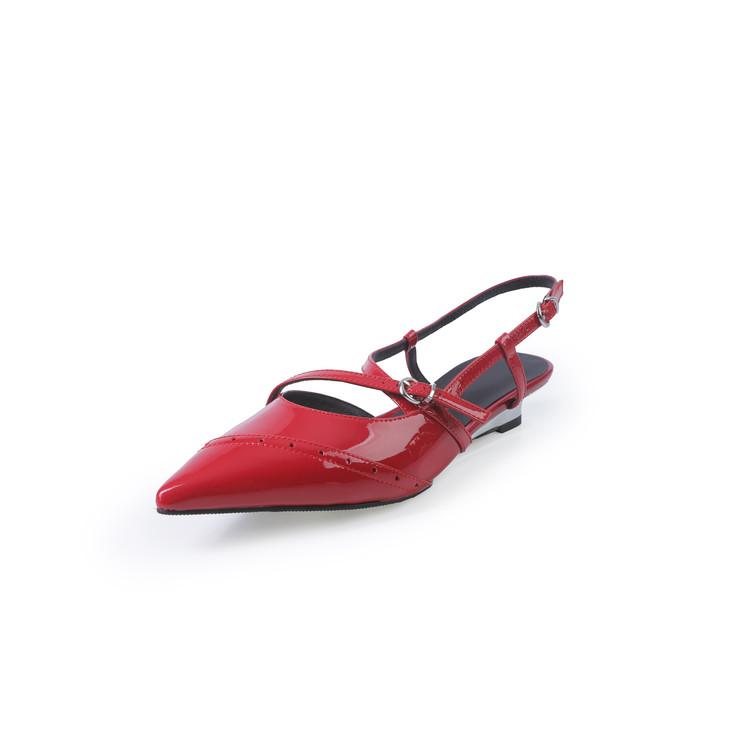 Модные новые летние сандалии из спилковой кожи с острым носком для женщин, на низком каблуке, модные ретро-сандалии на танкетке, женская обувь, женские черные