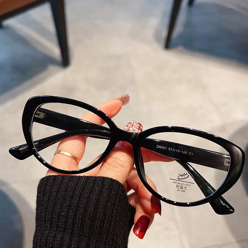 Vintage Anti Blue Light Optical Cat Eye Glasses Women For Female Myopia Prescription Frame Luxury Brand Designer Frames