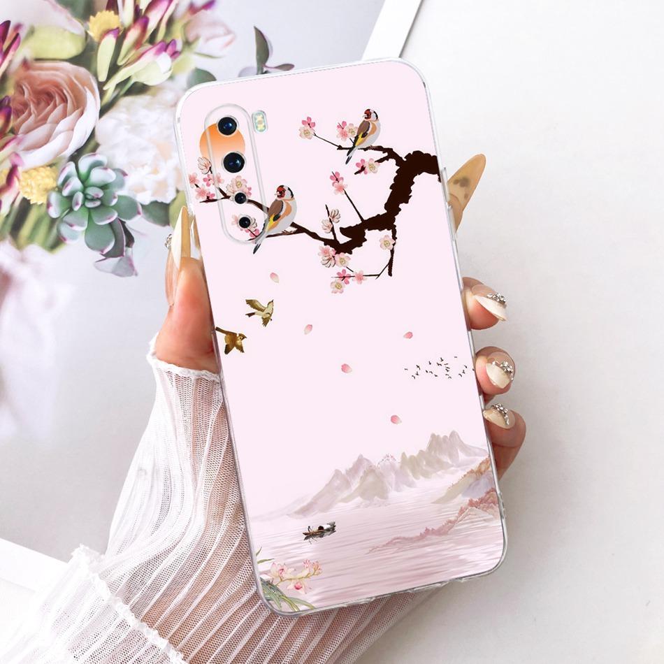 For OnePlus Nord / 8 Nord 5G / Z AC2001 AC2003 Cute Flower Butterfly Cat Painted Case For 1+ Nord Soft Silicone TPU Phone Cases