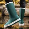 Сапоги для защиты от дождя, мужские новые зимние непромокаемые водонепроницаемые ботинки, высокие нескользящие резиновые сапоги для рыбалки, специальные рабочие резиновые ботинки