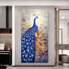 Modern Colorful Bird Peacock Oil Painting On Canvas Abstract Wall Art Prints Poster Pictures for Living Room Decoration