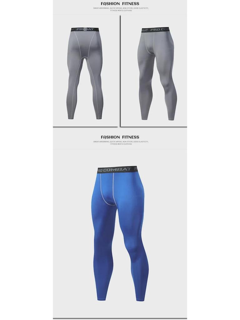 Мужские быстросохнущие компрессионные леггинсы для баскетбола и бега — дышащие, отводящие пот, высокоэластичные спортивные штаны