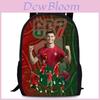 Криштиану Роналду Cr7 15-дюймовый рюкзак Оксфорд большой вместимости школьная сумка для студентов спортивные дорожные предметы первой необходимости