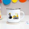 Cartoon Excavator 1-8 Year Boys Birthday Enamel Cola Mugs Kids Baby Breakfast Dessert Milk Cocoa Cups Classmate Birthday Gifts