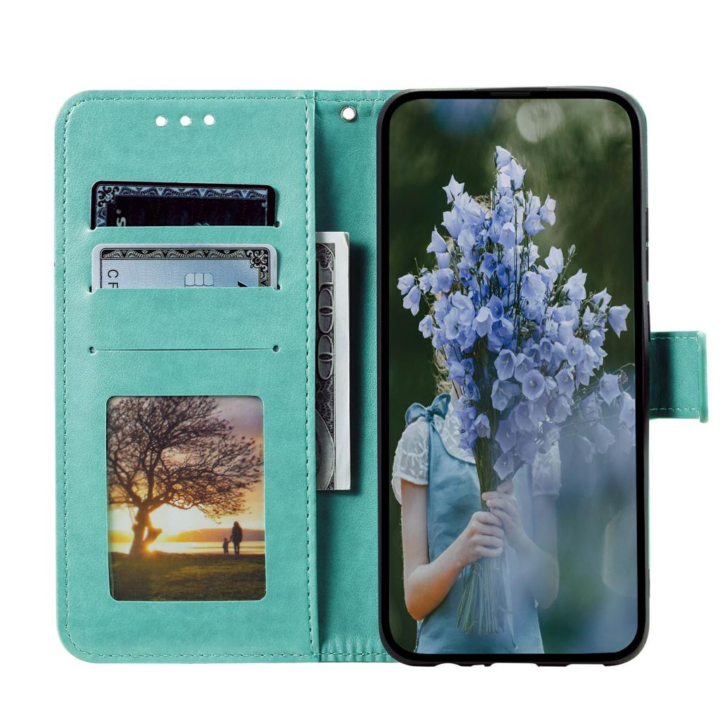 For Xiaomi Redmi 15 5G (EU) (171mm)/4G (EU) (171mm) Stand Case Imprinted Totem PU Leather Wallet Phone Cover with Wrist Strap