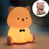NIEPAN Ночной милый медведь кормление грудью непрямой ночной светильник 7 цветов яркость сон ночь создать ребенка новый рождественский подарок свет, свет, перезаряжаемый,