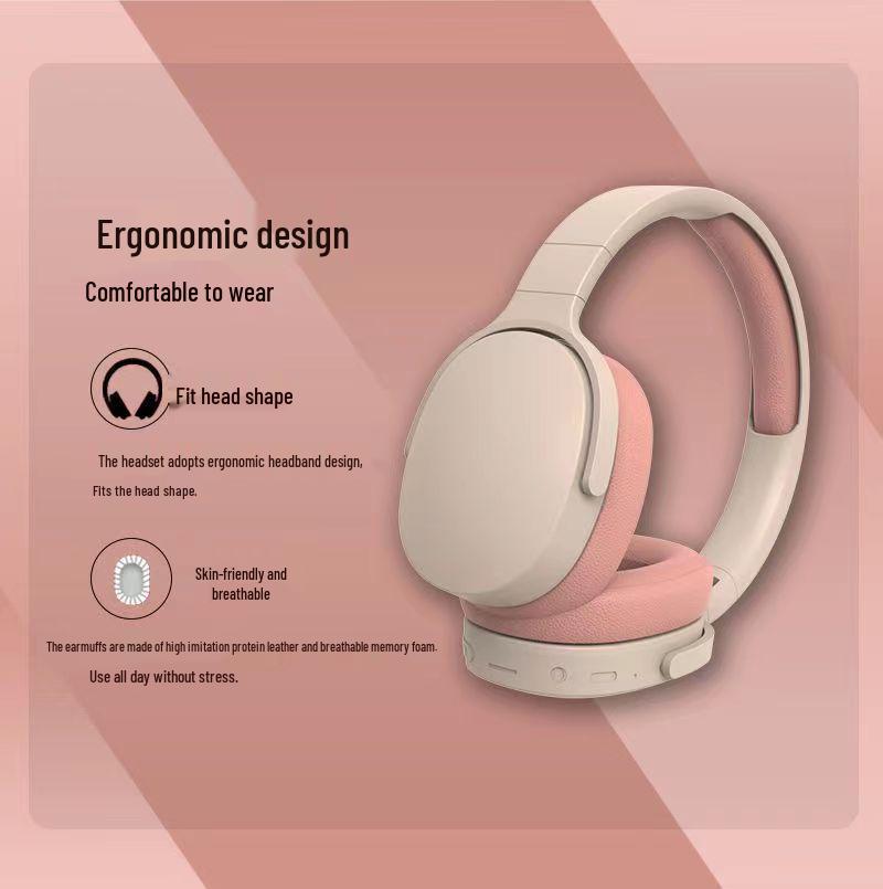 High-Quality Over-Ear Wireless Bluetooth Headphones with Type-C – New Model, Full Ear Cup Design