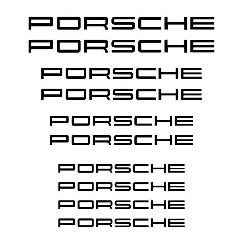 hbcr1 Car Brake Caliper Sticker High Temperature Waterproof Decal For Porsche Cayenne Panamera Macan 911 Taycan Boxster Cayman Pajun