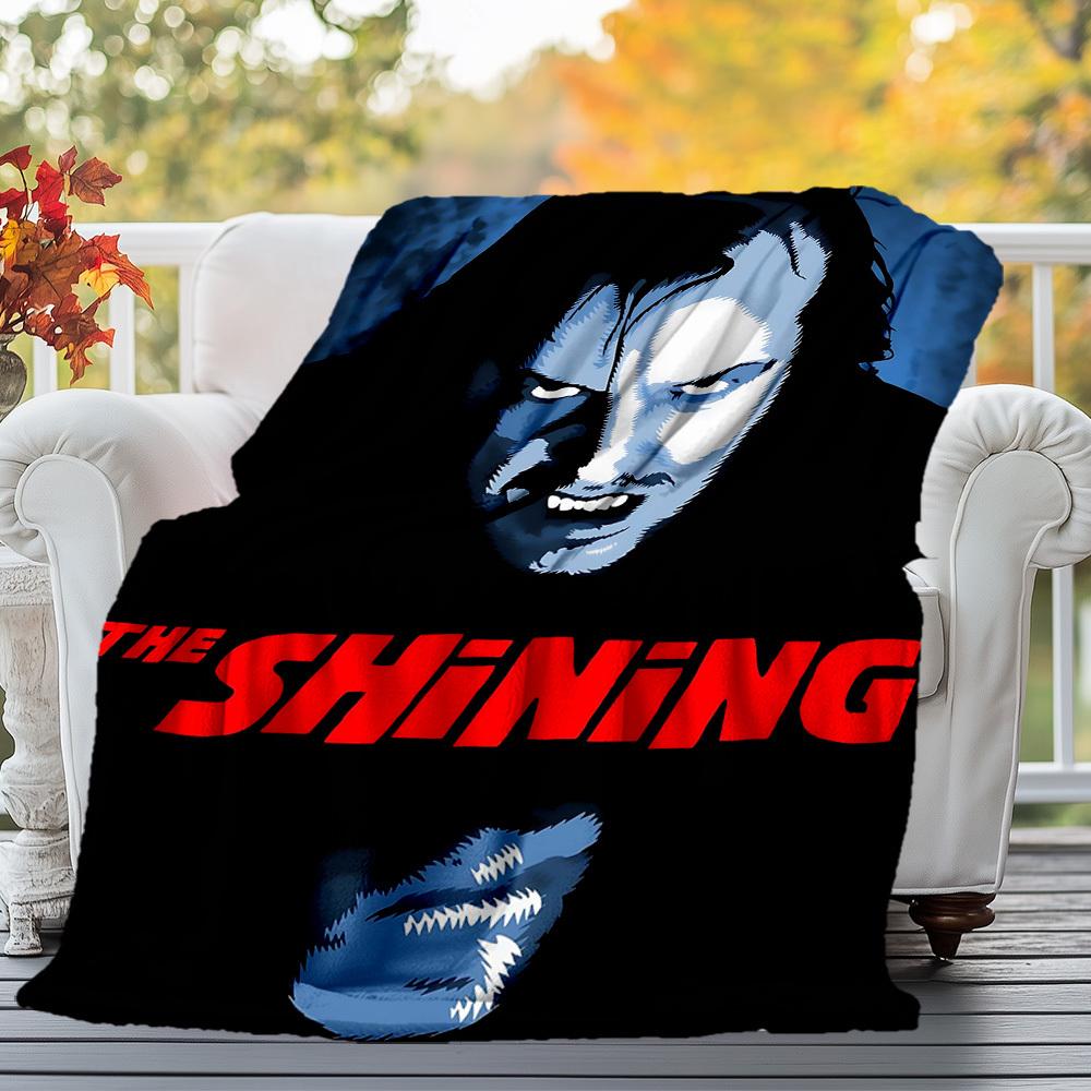 1pc The ShiningOutdoor Flannel Blanket Soft Plush Decor for Picnics, camping,Bedroom, Playroom, or Lunch Break, Perfect Gift