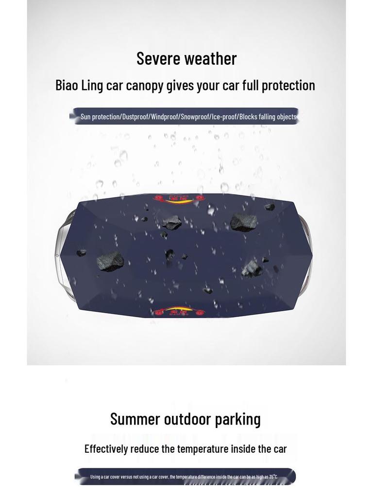 5-метровый автоматический зонт-чехол для автомобиля: Солнцезащита, Теплоизоляция, Влагозащита, Однослойная защита для улицы