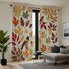 2 штуки кленовый лист HD повсюду Сорока шторы Желтый галстук шторы с цифровой печатью Стиль домашнего декора Украсить гостиную р
