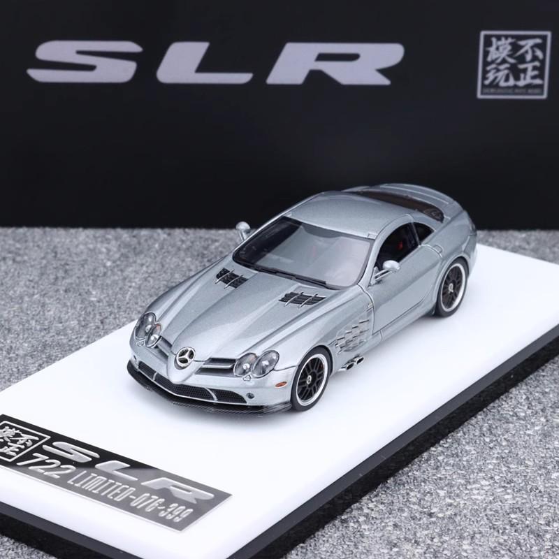 В наличии Необычный 1:64 Mercedes-benz Slr 722 Симуляция Смола Миниатюрная Модель Автомобиля Коллекция Украшение Индивидуальные Игрушки Подарок