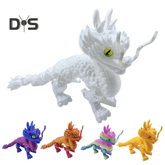 3D-печатная фигурка дракона, реквизит для фотосъемки, реалистичная, яркая, цветная, мини-статуя дракона, игрушка-фиджет для взрослых и детей