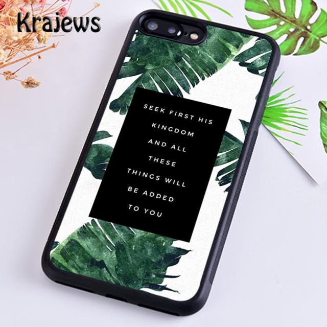 Krajews Библия Иисус Христианские цитаты Чехол для телефона Для iPhone 17 Air 16 15 14 plus 11 12 pro max coque Fundas