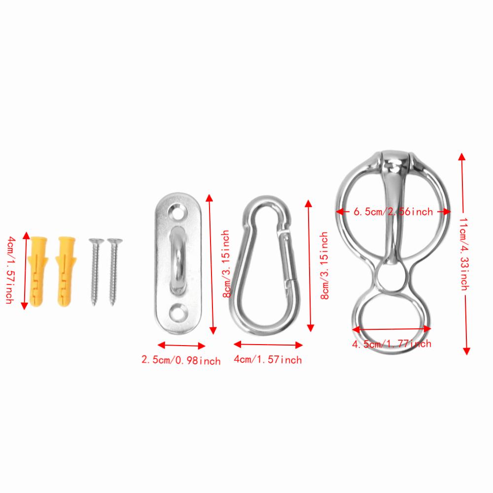7Pcs Set Eye Bolts Horse Training Equipment Half Round Ring Horse Tie Ring Part Pulling Back