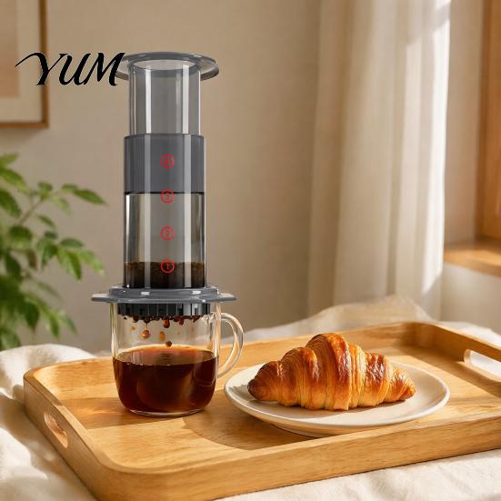 Handheld Coffee Brewer Portable Manual Maker, Pour-Over And Espresso Style Press, Lightweight Extractor Brewing Compression Cup for Office Camping