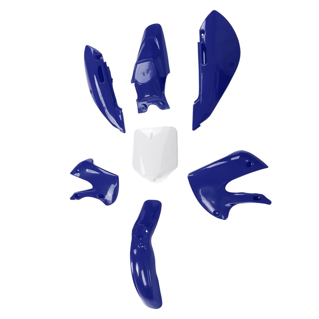 7pcs Dirt Bike Plastic Fairing Kit Body Work Fairing Set Motorcycle Accessories Replacement for KLX110 KX65