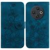 For TECNO Spark 30C 4G Case Lily Flower Imprint Leather Phone Cover with Stand