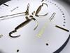 Golden Cups kitchen clock round white 3d