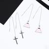 S925 Серебро DIY Ушная проволока с кольцом для прыжков Висячие серьги Изготовление ювелирных изделий